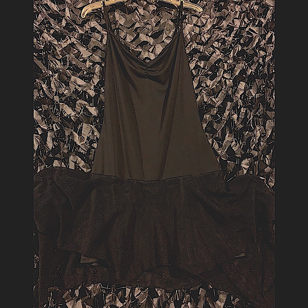 ⭐️SALE⭐️ 2002 Hot Kiss Hot Topic mini dress with layered fishnet